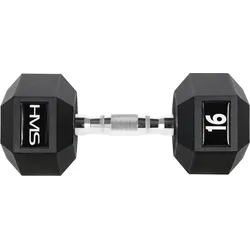 Kurzhantel HMS HEX PRO SCHWARZ|silber 27.5 kg