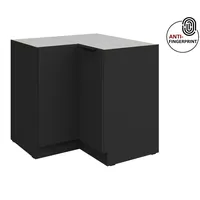 Küchen-Preisbombe Eckunterschrank 90 x 90 cm Schwarz matt