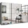 WIMEX Schwebetürenschrank England 360 x 236 x 65 cm Grau/Schwarz