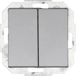 Kopp 587547084 ATHENIS - Serienschalter, Farbe: stahl