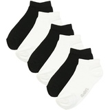 ewers - Sneaker-Socken Essential Mix 6er-Pack in weiß/schwarz, Gr.39-42,