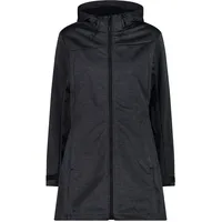 CMP Woman Coat FIX Hood titanio mel-nero (11TP) 34