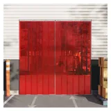 vidaXL Türvorhang Rot 200x1,6 Mm 25 M PVC