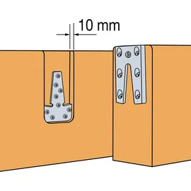 SIMPSON STRONG TIE Simpson Strong-Tie ETB 90-B B60xH90mm Alu.ETA 07/0245