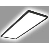 LEDKIA LED-Deckenleuchte 24W Rechteckig CCT 580x200 mm Doppelseitig SwitchCCT Schwarz Wählbar (Warm-Neutral-Kalt)