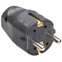 Bachmann 910.100 Schutzkontaktstecker Kunststoff 250V Schwarz IP20