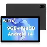 DOOGEE U10 Tablet 10 Zoll Android 14 2025, 9GB RAM + 128GB ROM (1TB TF) Kinder Tablet PC 1280 * 800 HD+ IPS Dual Camera, 5G WIFI6/ Widevine L1/ BT 5.0/ OTG/ 5060mAh/ 8+5MP/ Type C