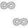 Fossil Ohrstecker 925er Silber Zirkonia JFS00634040 silber