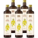 Rapsöl 500ml Glasflasche - Manufaktur Öl - 5 Flaschen Bundel