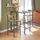 SoBuy Bartisch Set 3-teilig 100 cm Beige