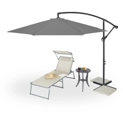 relaxdays Ampelschirm Ampelschirm D: 300 cm