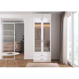 Rauch Wäscheschrank GAMMA 91 x 248 x 54 cm Weiß