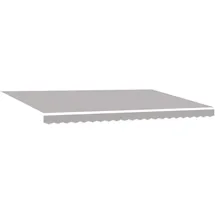 vidaXL Einziehbare Markise 500 x 300 cm grau