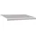 vidaXL Einziehbare Markise 500 x 300 cm grau