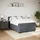 vidaXL Boxspringbett 140 x 200 cm Dunkelgrau