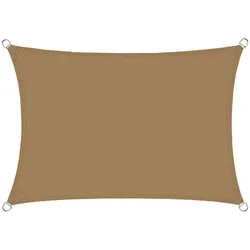 KARAT Sonnensegel Atmungsaktiv / Rechteckig / Sand / 3 x 5 m