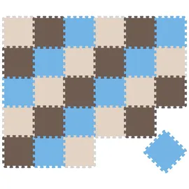 LittleTom 27 Teile Baby Kinder Puzzlematte ab Null - 30x30 Puzzle Spielmatte Krabbelmatte