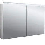 EMCO flat 2 Classic LED-Lichtspiegelschrank 120cm, mit LED-Aufsatzleuchte, 2 Türen 979706505