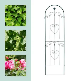 Relaxdays Rankgitter 2er Set 180 x 50 cm Dunkelgrün