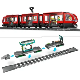 LEGO City Straßenbahn mit Haltestelle