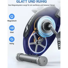 Merach 4-in-1 klappbarer Heimtrainer silber