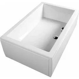 Polysan Deep Rechteck-Duschwanne 110x90x26cm, tief, weiß
