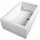 Polysan Deep Rechteck-Duschwanne 110x90x26cm, tief, weiß