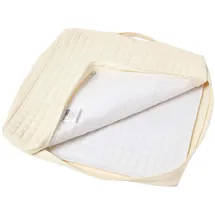 Homescapes Kissenbezug Sitzkissen 50 x 50 cm Creme
