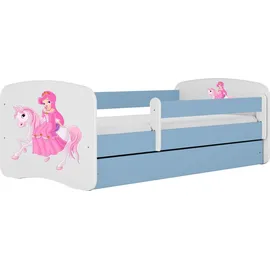 raumhirsch furniture Kinderbett Pferd 80 x 180 cm Holzwerkstoff blau