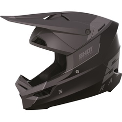 Shot Furious Scope Motocross Helm, schwarz-grau, Größe L für Männer