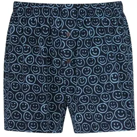 TRIGEMA Boxershorts mit freundlichem Smiley-Muster blau XXL 1er Pack