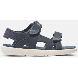 Timberland Sandale TIMBERLAND "PERKINS ROW BACKSTRAP SANDAL", Kinder, Gr. 33 (1,5), blau (dunkelblau, grün), Synthetik, Schuhe Sandale, mit Klettverschluß