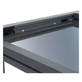 Home Deluxe Verano Ausziehtisch 180 x 90 x 75 cm anthrazit