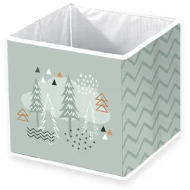 Herding Aufbewahrungsbox Nordic Forest 30 x 30 x 30 cm 1-tlg. Grün