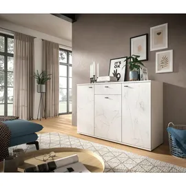 xonox.home Kommode Stone weiß Marmoroptik