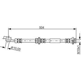 Bosch Bremsschlauch 1 987 476 996