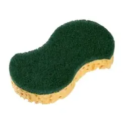 Spontex Sponrex 33 Scheuerschwamm, grün-beige Sponrex 33 , 1 Karton = 6 Packungen à 10 Schwämme