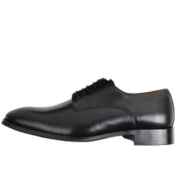 Budapester ROY ROBSON "Anzugsschuh - Derby", Herren, Gr. 45, schwarz, Leder, unifarben, elegant, Schuhe