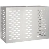 vidaXL Klimaanlagenabdeckung 110x50x80 cm Edelstahl
