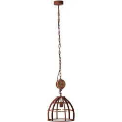 Brilliant Pendelleuchte Matrix small Rost Industrial stil E27 max. 60W Ø34cm höh...
