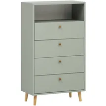 Schildmeyer Bjarne Highboard Pistazie, B/H/T: ca. 60,2x104,4x33,5 cm