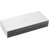 Kensington SD5000T5 EQ Thunderbolt 5, SD5000T5 EQ 3 Ports), Dockingstation - USB Hub, Schwarz, Silber, Grau