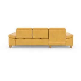 sit&more Ecksofa SIT & MORE "Westham L-Form", gelb (dijon), B:275cm H:88cm T:172cm, 100% Polyester, Sofas, Ecksofa, mit Recamiere, mit oder ohne Bettfunktion, Bettkasten, Füße Eiche