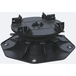 Karle & Rubner TERRACON Terrassenlager, CLIP, Polypropylen schwarz, Verstellbarkeit 3,5-7,0 cm