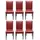 MCW Esszimmerstuhl Littau Kunstleder rot 6er Set