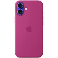 Apple iPhone 16 Plus Silikon Case mit MagSafe fuchsia