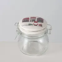 Boltze Glasbehälter mit Porzellandeckel MONTI, 450 ml