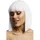 Smiffys Fever Lola Perücke, Weiß, Stumpf geschnittener Bob mit Pony, 30 cm Halloween