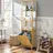 komfotteu Hochschrank Badschrank 3 Fächer 80 x 30 x 90 cm Beige Bambus