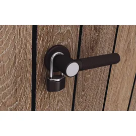 KETER Kunststoff Gartenschrank Signature Walnuss Alto 140 x 73,6 x 170,4 cm braun Holzoptik